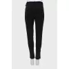 Black tapered trousers