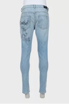 Men's slim fit jeans with tag
