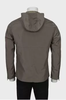 Men's windbreaker with patch pockets