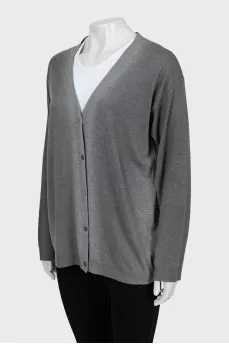 Cardigan in gradient print