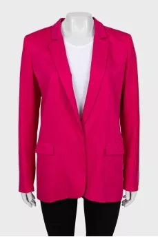 Pink straight fit jacket