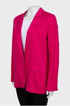 Pink straight fit jacket