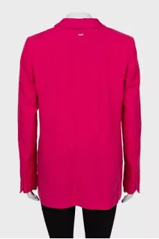 Pink straight fit jacket