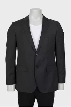Men's gray wool jacket