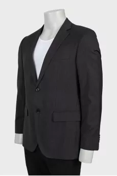 Men's gray wool jacket