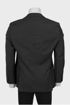 Men's gray wool jacket
