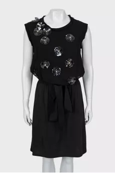 Black dress with decor