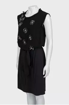 Black dress with decor