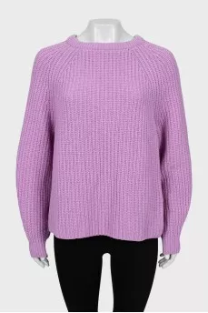 Lilac knitted sweater