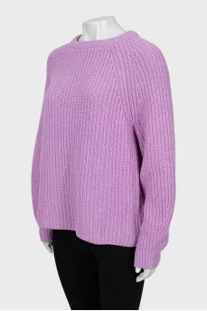Lilac knitted sweater