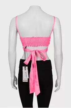 Pink top with tag