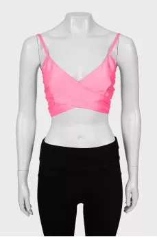 Pink top with tie
