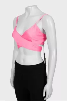 Pink top with tie