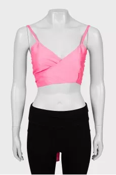 Pink top with tie