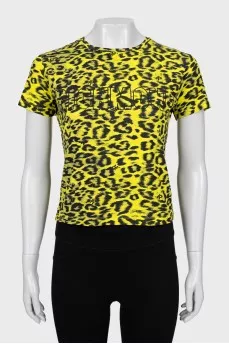 Animal print T-shirt