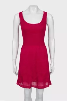 Knitted dress with a pattern