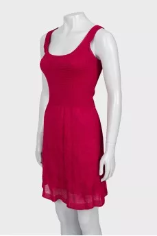 Knitted dress with a pattern