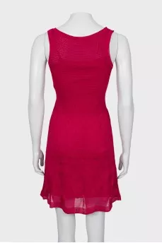 Knitted dress with a pattern