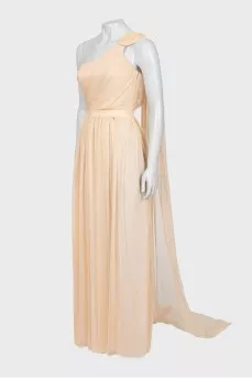 Maxi dress with tulle