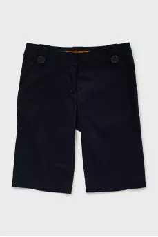 Blue straight shorts