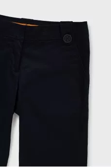 Blue straight shorts