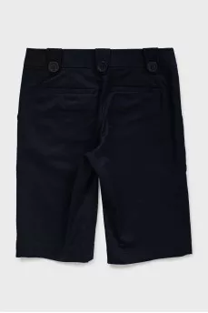 Blue straight shorts