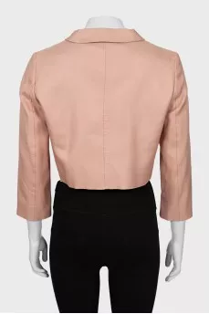 Silk jacket with collar