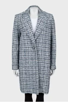 Tweed Button Coat