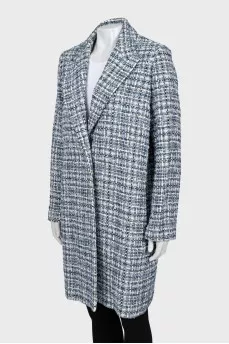Tweed Button Coat