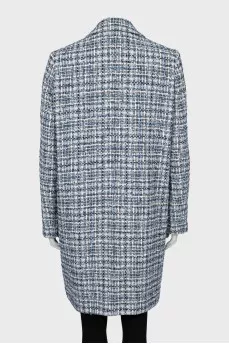 Tweed Button Coat