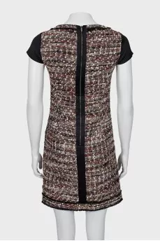 Short sleeve tweed dress