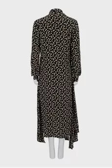 Polka dot dress decorated with bow
