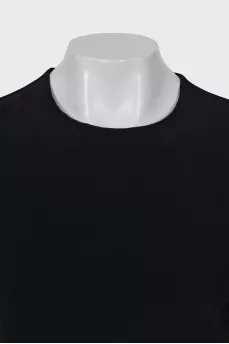 Fitted blouse with fringe