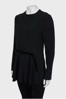 Fitted blouse with fringe
