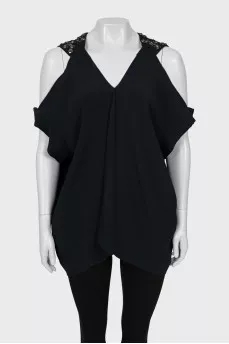 Off shoulder loose fit blouse