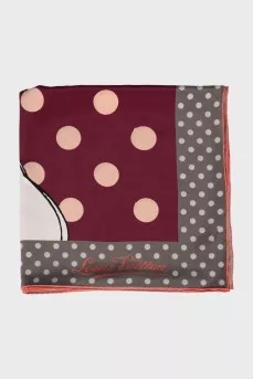 Printed silk scarf