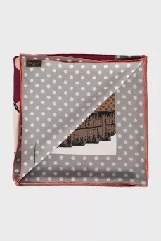 Printed silk scarf