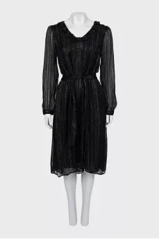 Black dress with lurex