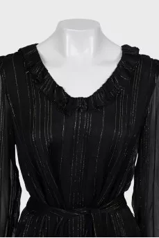 Black dress with lurex