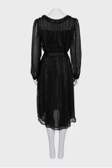 Black dress with lurex