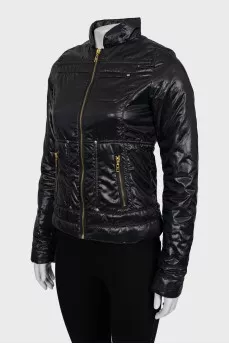 Fitted jacket with gold hardware