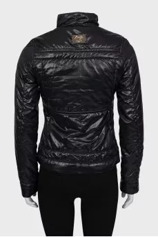 Fitted jacket with gold hardware