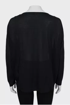 Blouse decorated with embroidery and beads