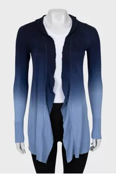 Cardigan in gradient print