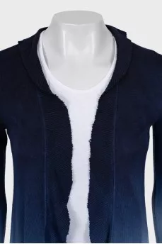 Cardigan in gradient print