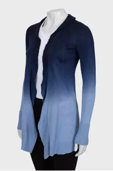 Cardigan in gradient print