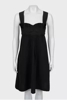 Fitted sundress with zipper