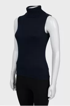 Knitted sleeveless golf