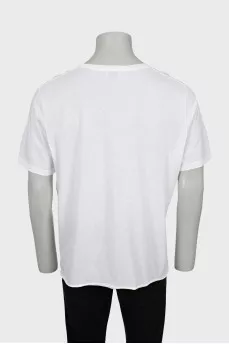 Men's loose T-shirt with brand logo