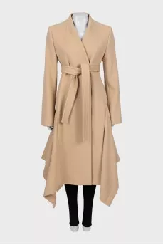 Beige fitted coat